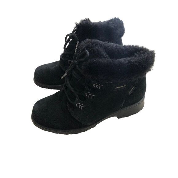 Sporto Black Suede Waterproof Boots Womans Size 6 - Picture 2 of 4